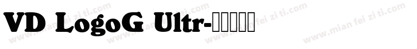 VD LogoG Ultr字体转换